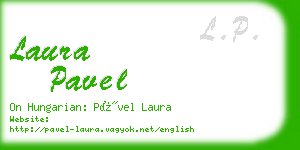 laura pavel business card